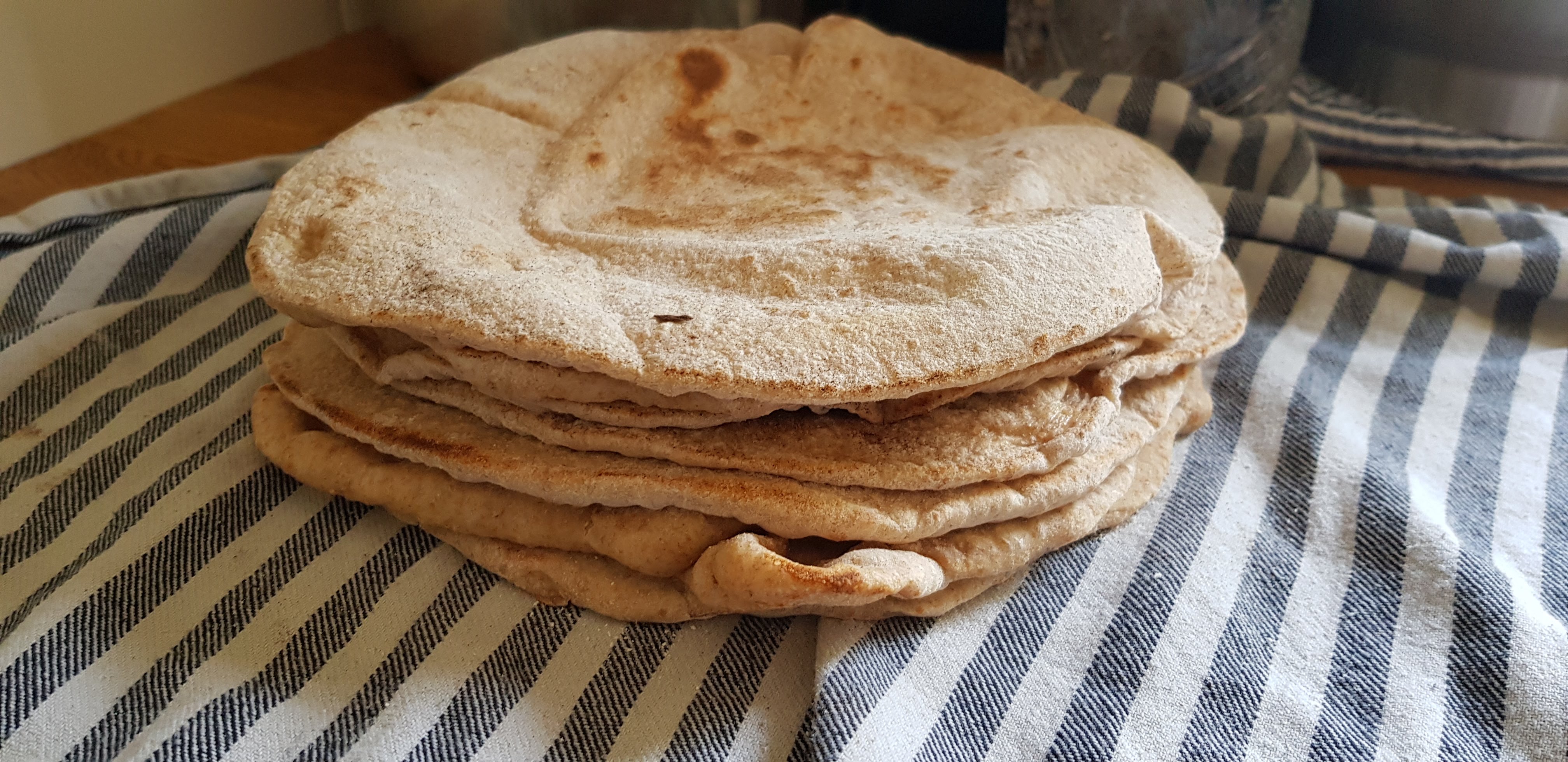 Easy flatbreads with whole wheat